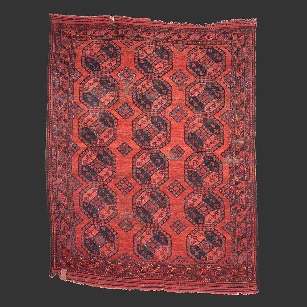 Antique tribal Rug from central asia