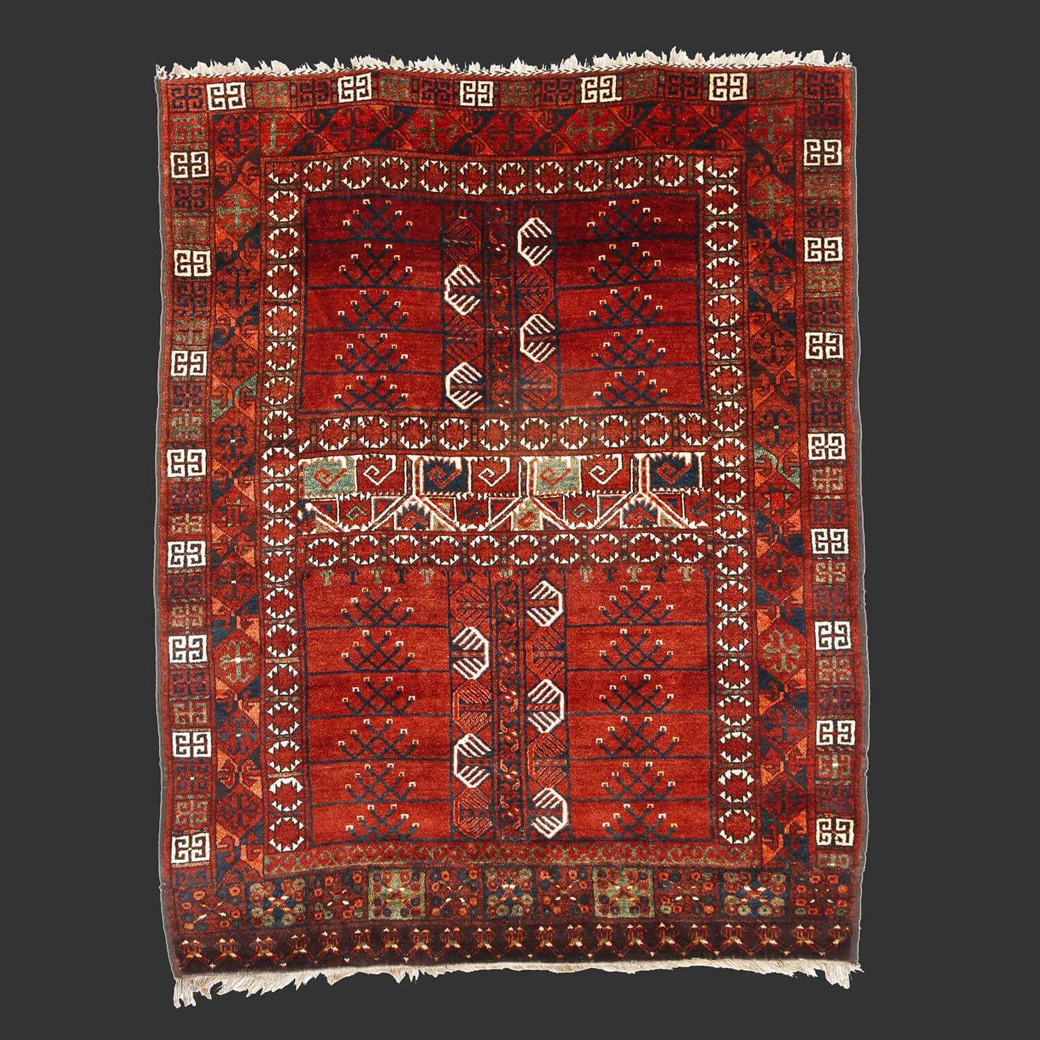 Antique tribal Rug from central asia