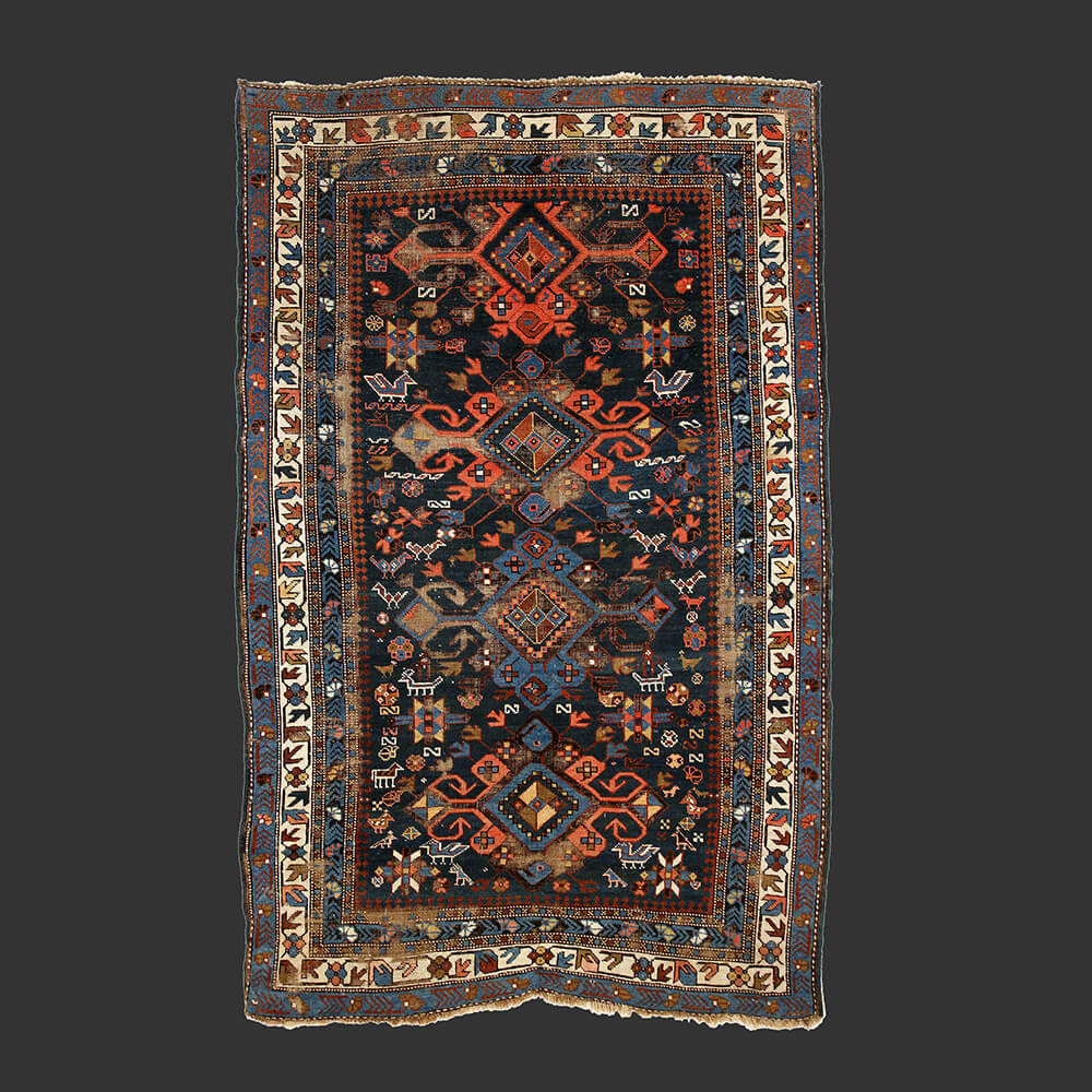 Antique tribal Rug from caucasus