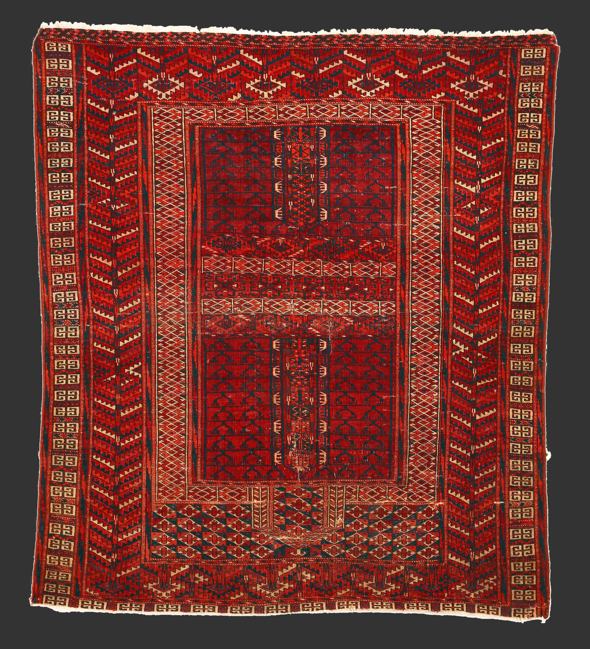 Antique tribal Rug from Turkmenistan
