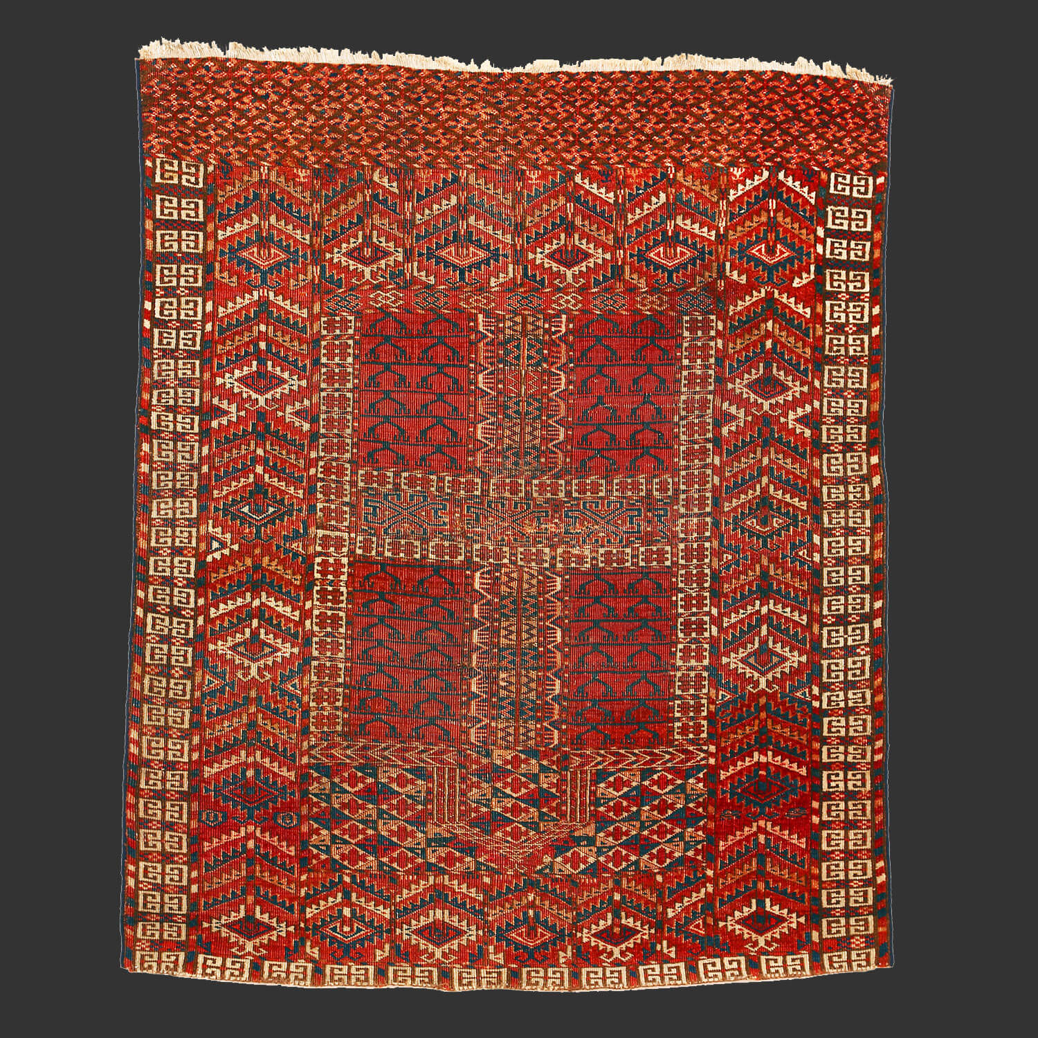 Antique tribal Rug from Turkmenistan