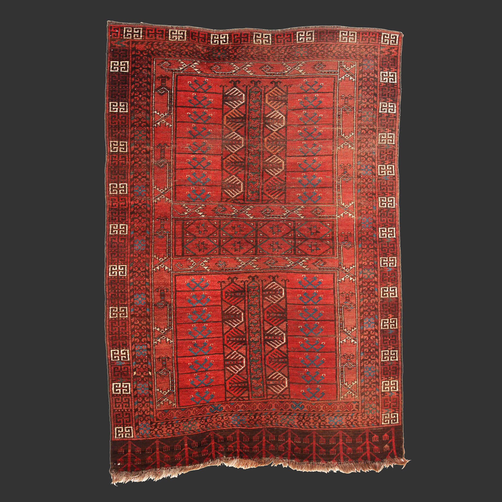 Antique tribal Rug from central asia